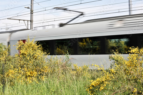 Trains vitesse transport rail © JeanLuc