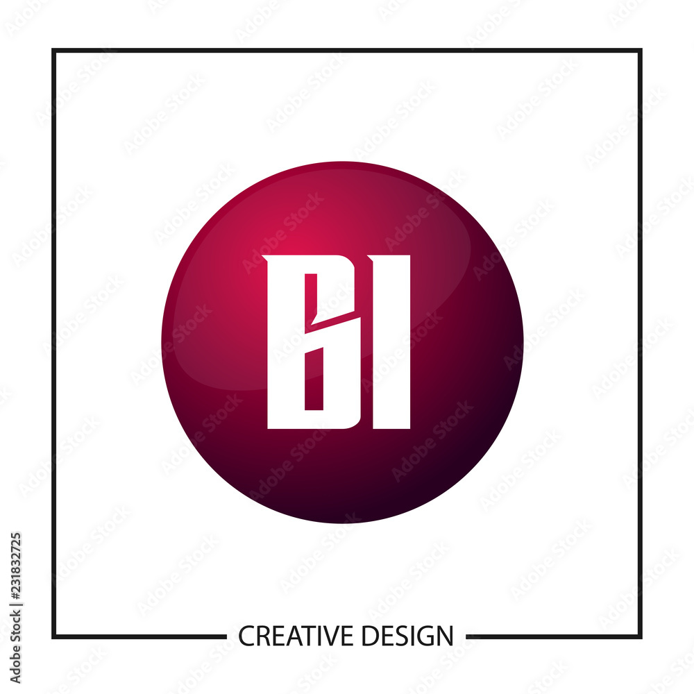 Initial Letter BI Logo Template Design Vector Illustration Initial Letter BI Logo Template Design Vector Illustration