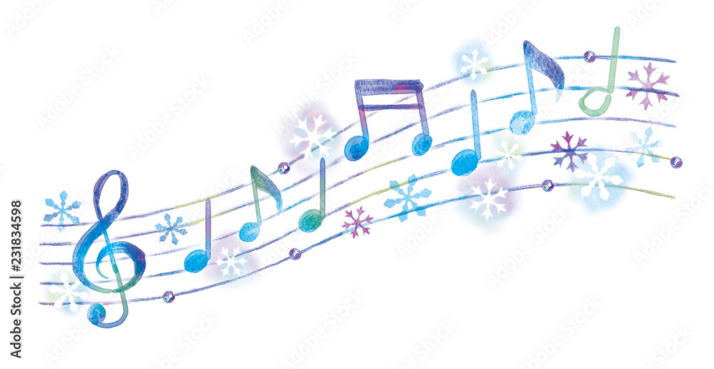 Obraz premium 音符のイラスト