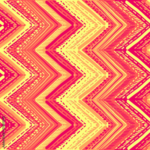 Abstract Ikat and boho style handcraft fabric pattern. Traditional Ethnic design for clothing and textile background, carpet or wallpaper