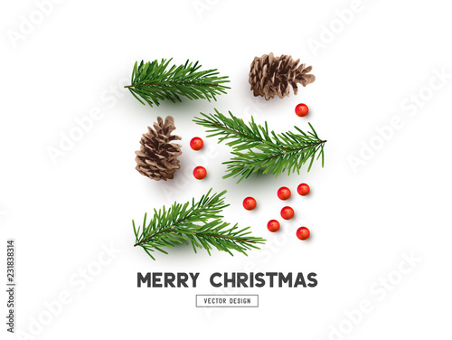 Merry Christmas Natural Design Layout