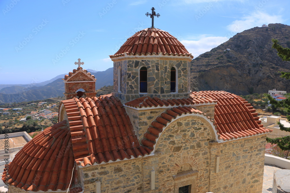 Church in Aperi on Karpathos in Greece