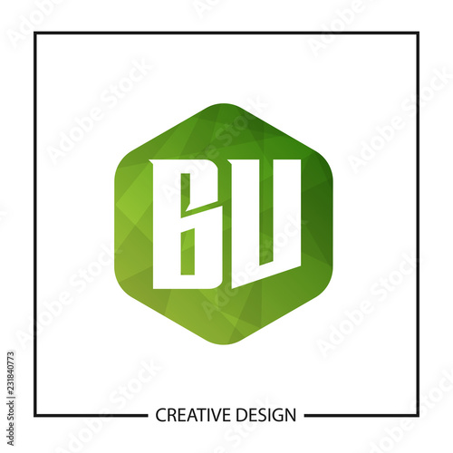 Initial Letter BV Logo Template Design Vector Illustration