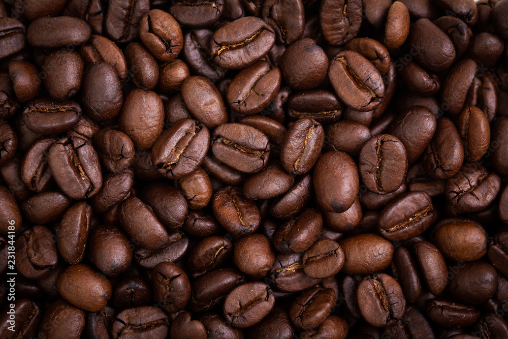 Obraz premium Roasted coffee beans