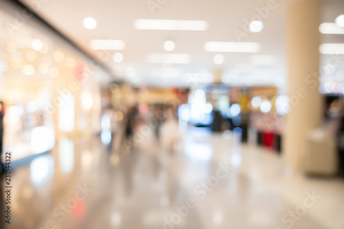 Abstract blurred image of shopping mall