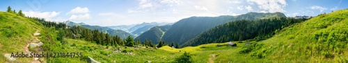 Landschaft Panorama mit Berg in den Alpen