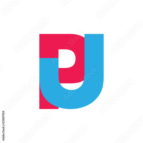 Free Download letter pj linked logo vector - GFXLoad