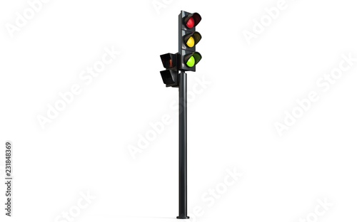 traffic lights 3D illustration 3d render 3840x2399