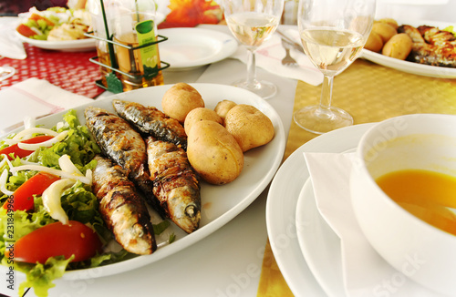Tasty traditional Portuguese food