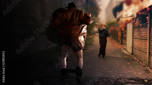 exhibitionist scares passersby