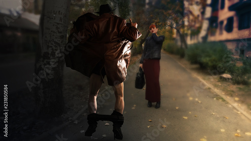 Photography exhibitionist scares passersby