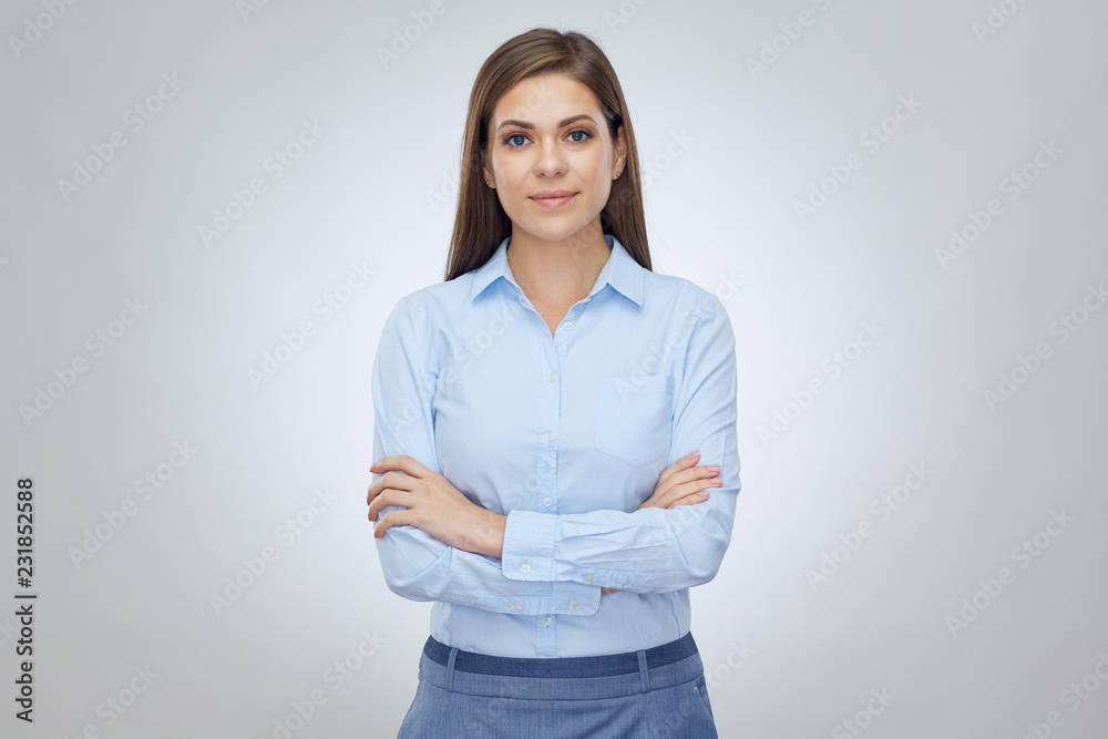 Smiling businesswoman isolated professional portrait. Smiling businesswoman isolated professional portrait.