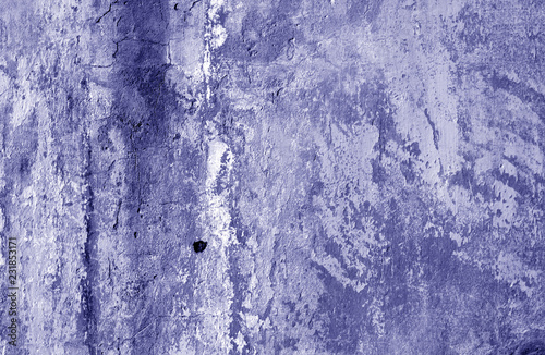 Grungy cement wall texture in blue tone. © pavelalexeev