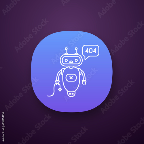 Not found error chatbot app icon