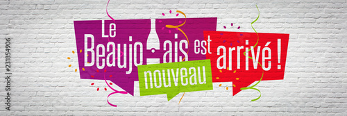 Fotografie Le Beaujolais nouveau est arrivé !