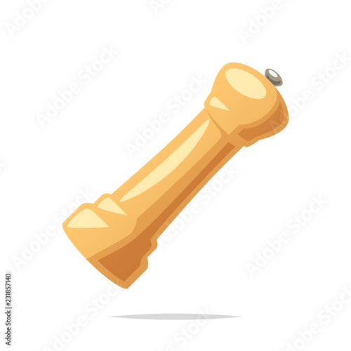 Pepper mill vector isolated