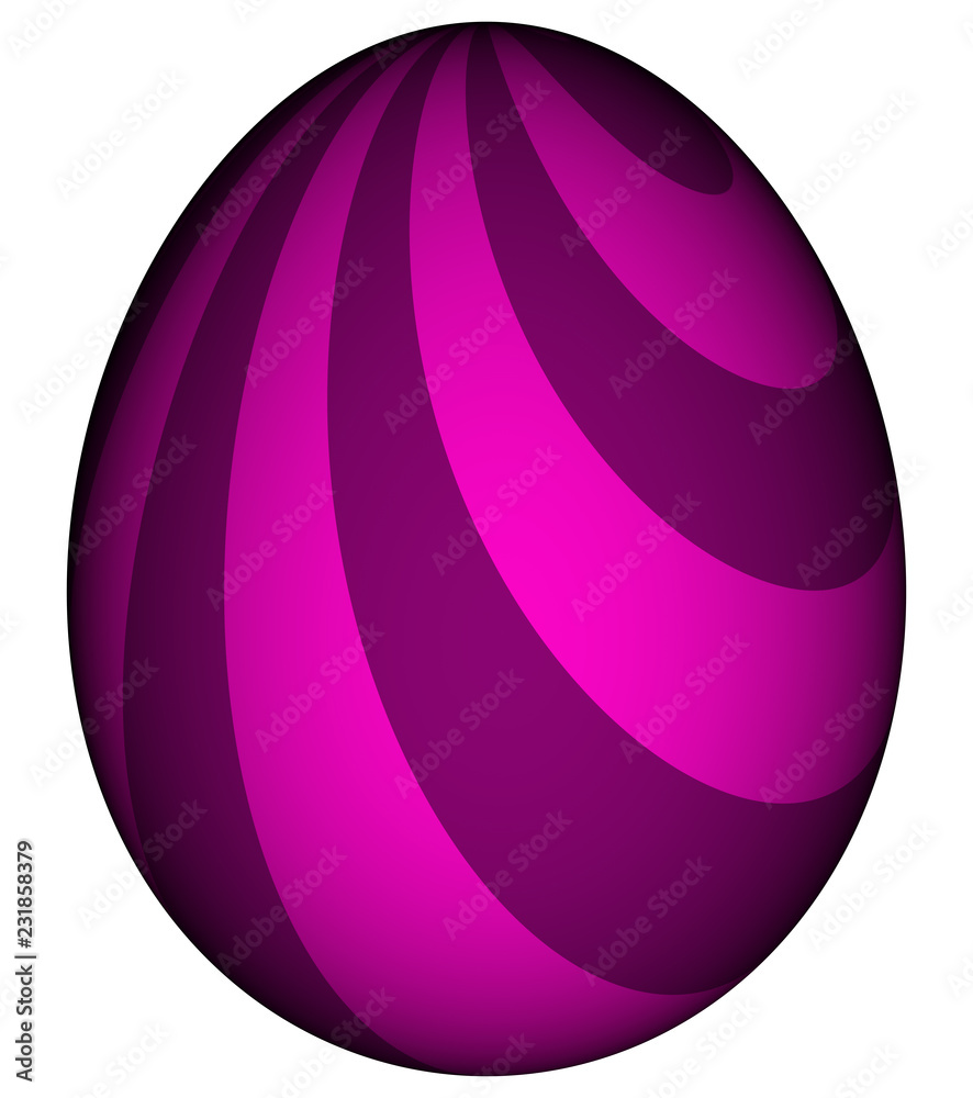 3D Bild - Ei bemalt transparenter Background 3D Bild - Ei bemalt transparenter Background