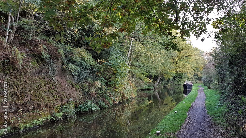 Fototapeta premium Stafford canal near Kidderminster Worcestershire