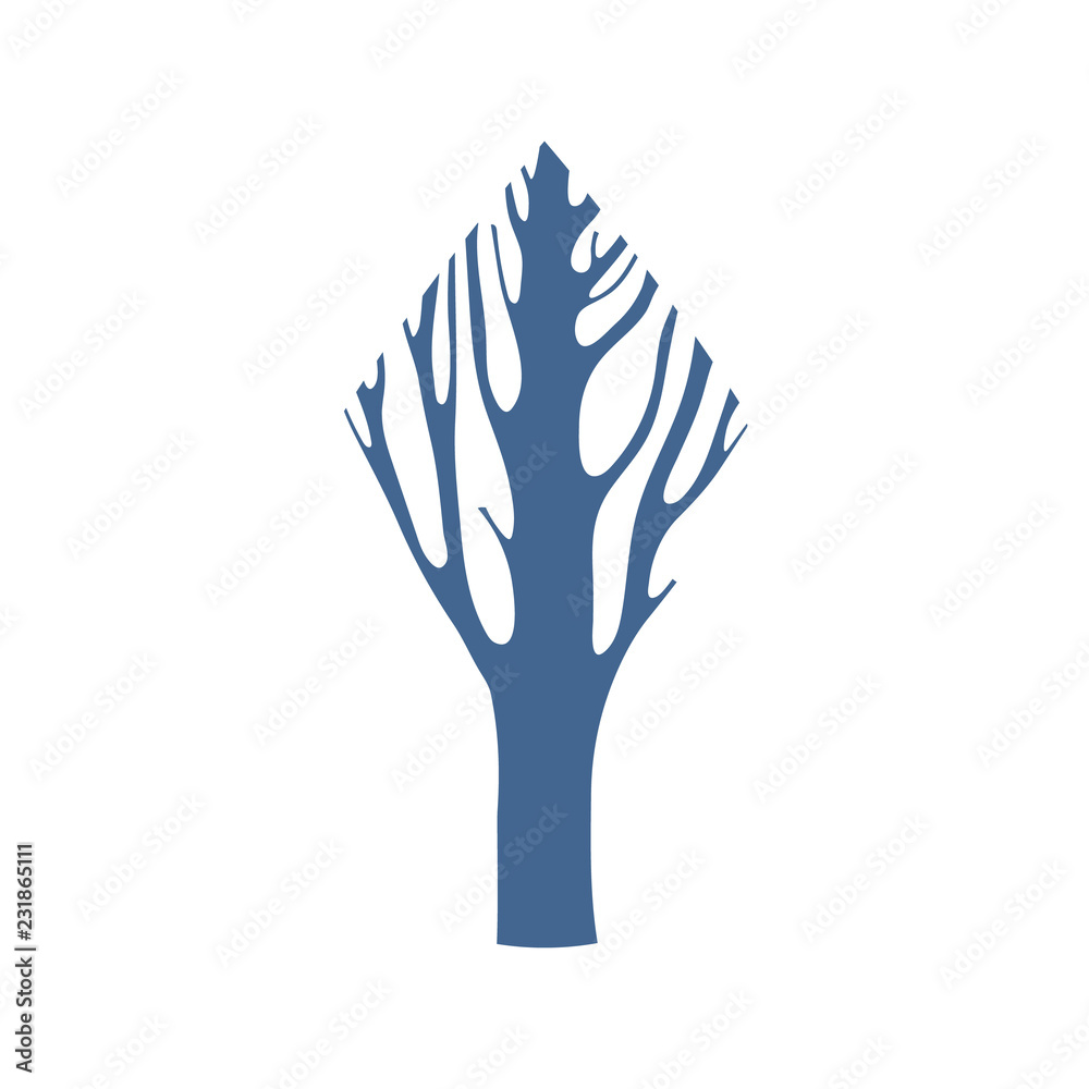Tree silhouette icon. Nature symbol. Tree silhouette icon. Nature symbol.