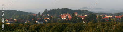 Morgendlicher Blick auf Herrnhut