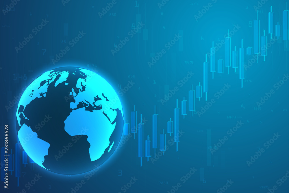 Business candle stick graph chart of stock market investment trading, Bullish point, Bearish point for business and financial concepts, reports and investment. Vector illustration Business candle stick graph chart of stock market investment trading, Bullish point, Bearish point for business and financial concepts, reports and investment. Vector illustration