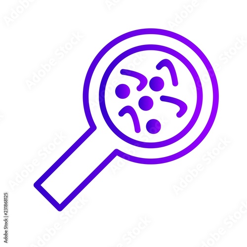 Bacteria Medical Line Gradient Icon