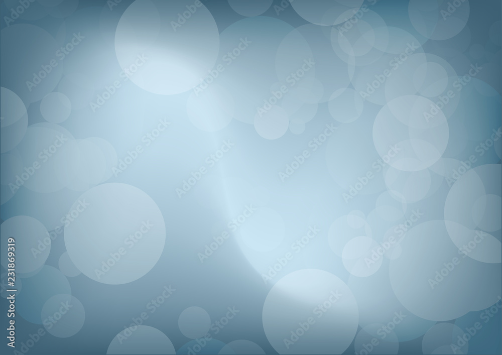 Abstract dark blue bokeh background