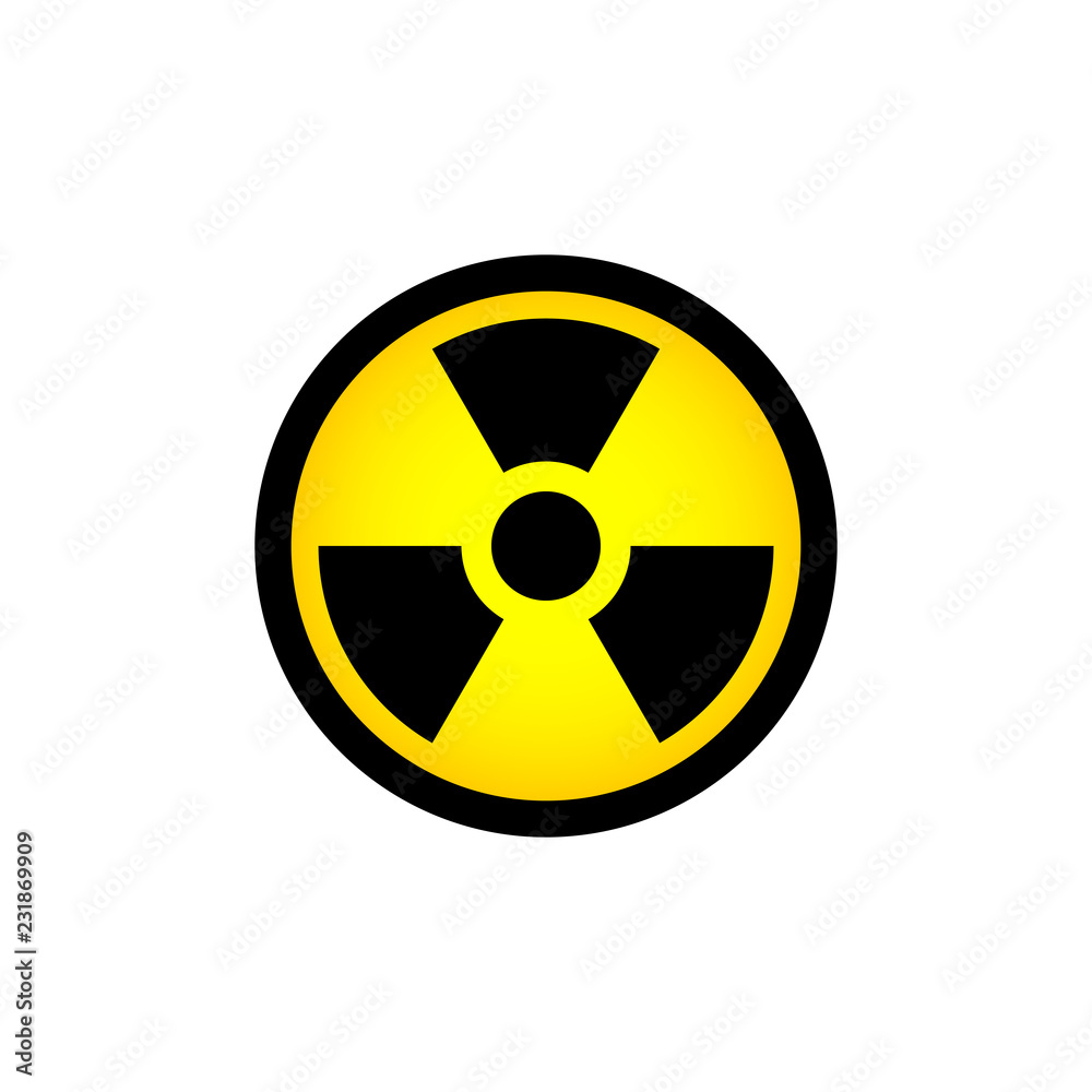 Radioactive sign Radioactive sign