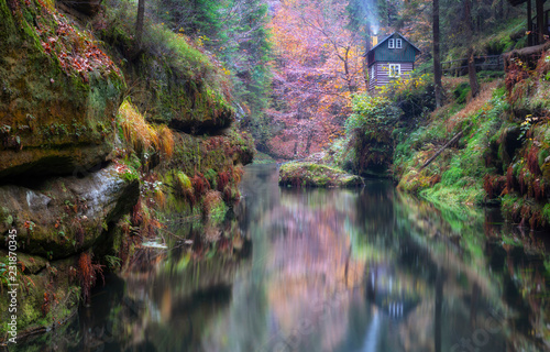In der Edmundsklamm, Tschechien photo