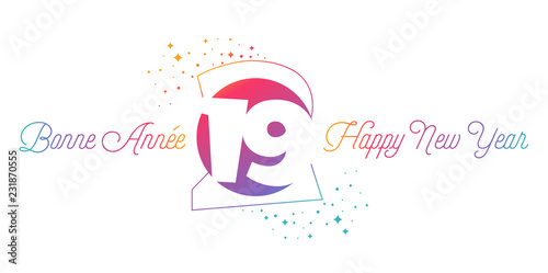 Carte de Vœux 2019 - Bonne Année - Happy New Year