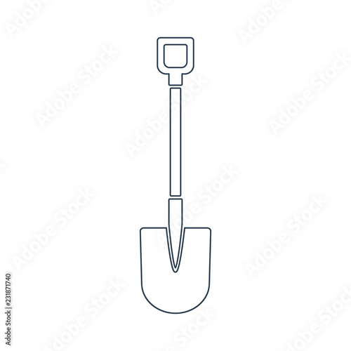 Shovel Line Icon.Vector design
