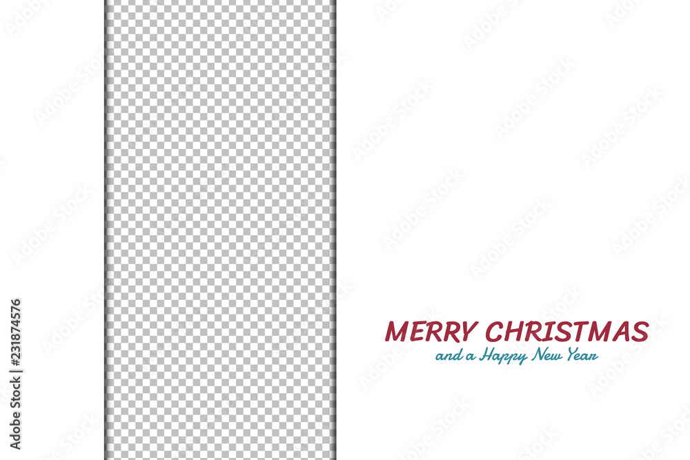 Weihnachtskarte - Gruß - transparent mit Platzhalter