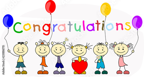 Kinder gratulieren - Congratulations