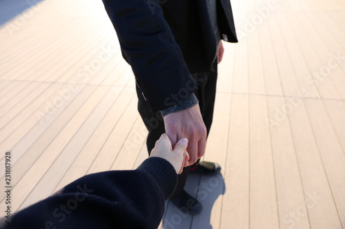 Konstfotografi Hold hands 손을 잡다 手を繋ぐ