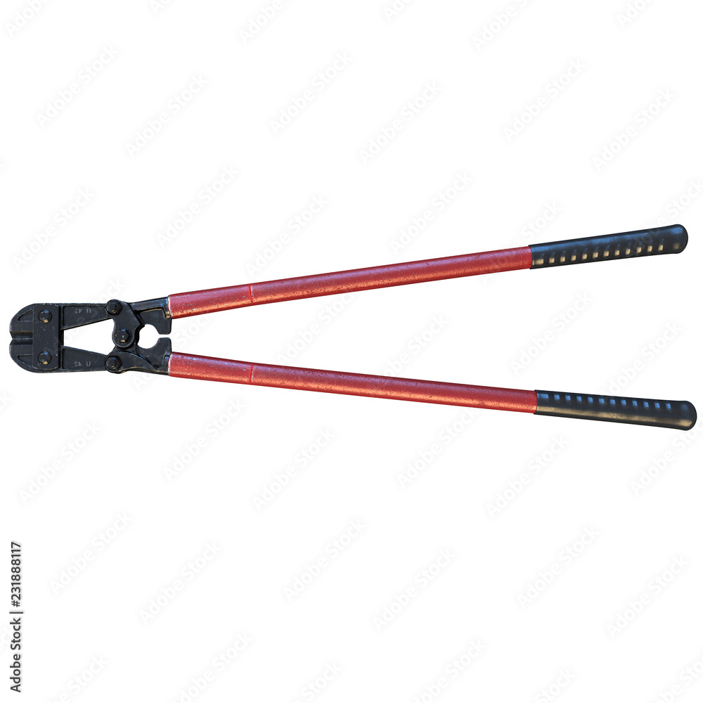 Bolt Cutter hardware work tools 3d ilustration Bolt Cutter hardware work tools 3d ilustration