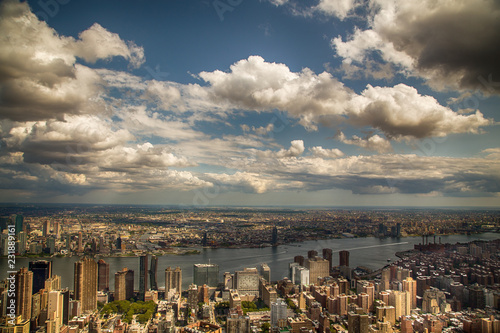 Wallpaper Mural aerial view of city of Manhattan Torontodigital.ca