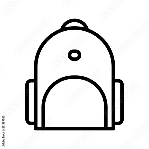 Bagpack Education Line Icon