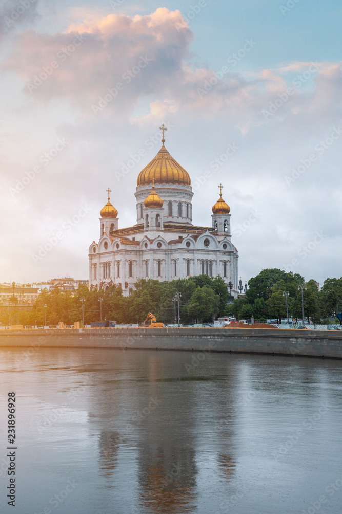 Christ the Savior Cathedral in Moscow.