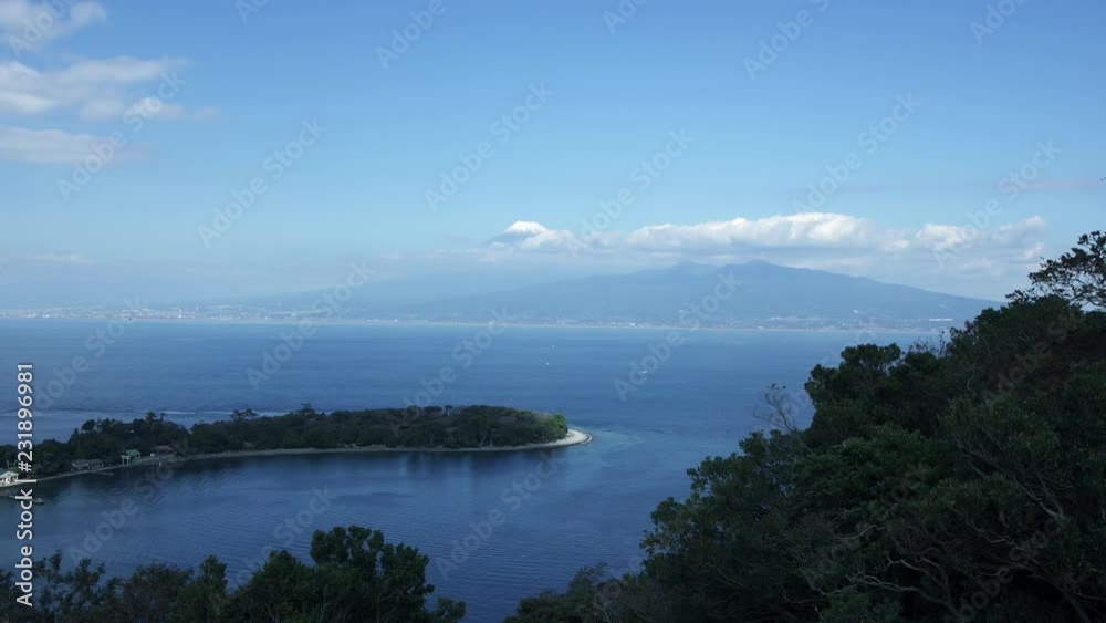 Mt. Fuji over the Sea captured from Cape Oosezaki izu Japan Mt. Fuji over the Sea captured from Cape Oosezaki izu Japan