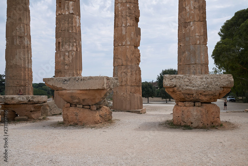 Selinunte, Italy - September 02, 2018: View of the Temple of Hera (Temple E) photo