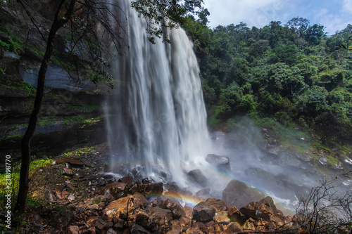 Tad-Loei-nga waterfall. Beautiful waterfall in Loei province  ThaiLand.