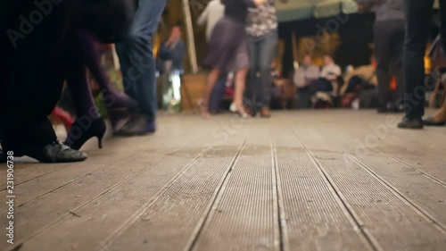 Feet dance evening people