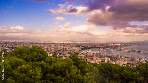 Panoramic view of Palma, Mallorca, Spain