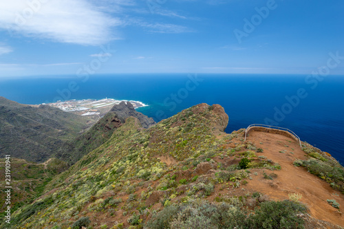 lookout point in the Anaga mountains,Parque Rural de Anaga,Tenerife,Spain