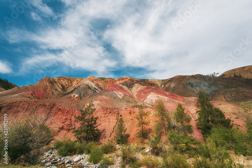 Teen boy in valley of Mars ...