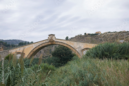 Termini Imerese, Italy - September 09, 2018 : View of San Leonardo bridge photo