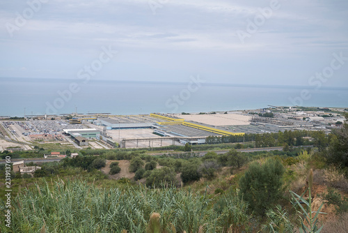 Quadro em tela Termini Imerese, Italy - September 09, 2018 : view of Centrale Enel Ettore Major