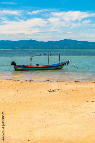 Bay with fishing boats, Koh Phangan