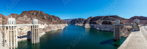 Panoramic View of Colorado River from Hoover Dam
