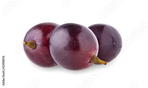 purple grape  isolated on white background